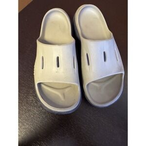 HOKA SANDLES, Gray  ORA Recovery Slides, Men's 11  EUC SB10